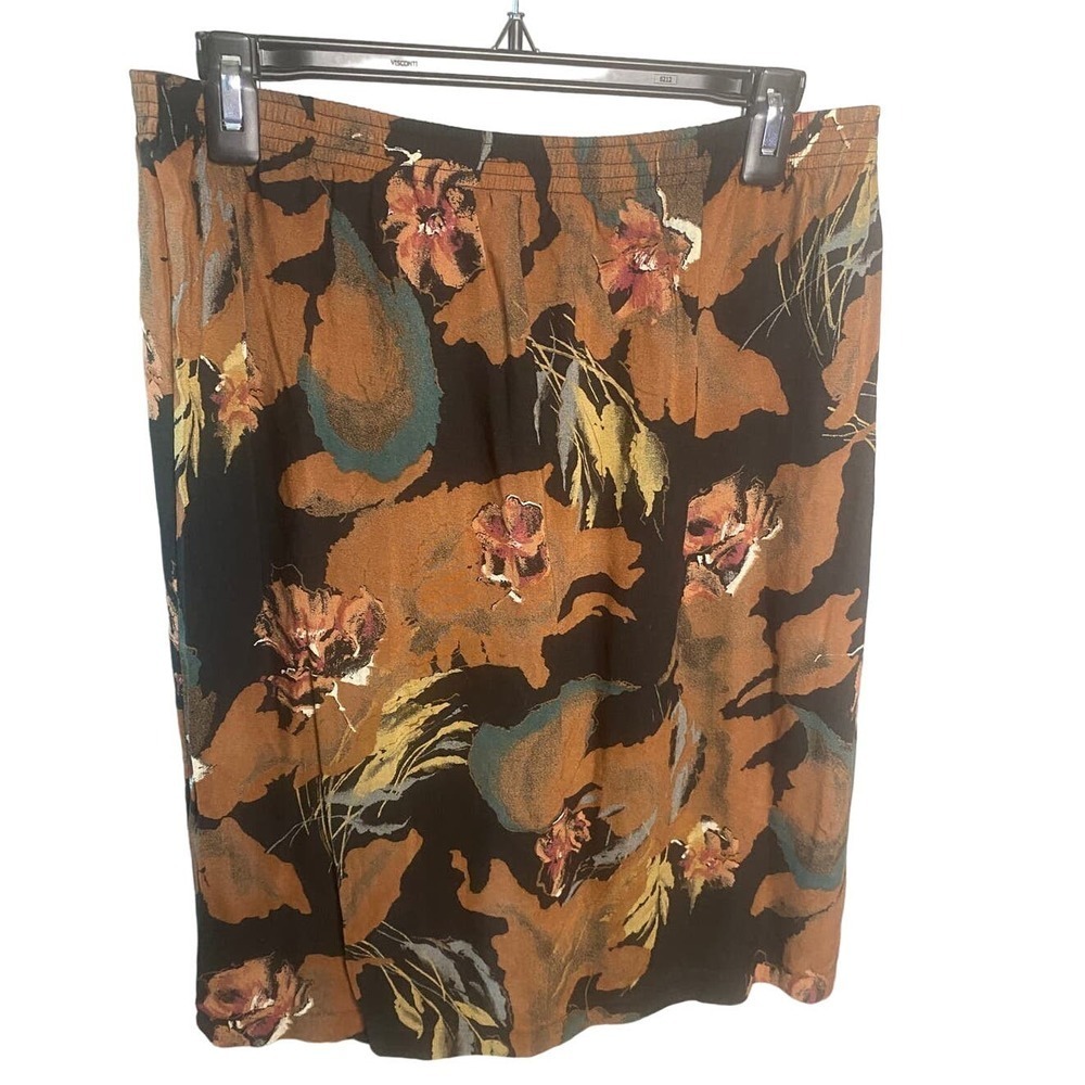VINTAGE Abstract Quirky Artistic Skirt Small Cotton